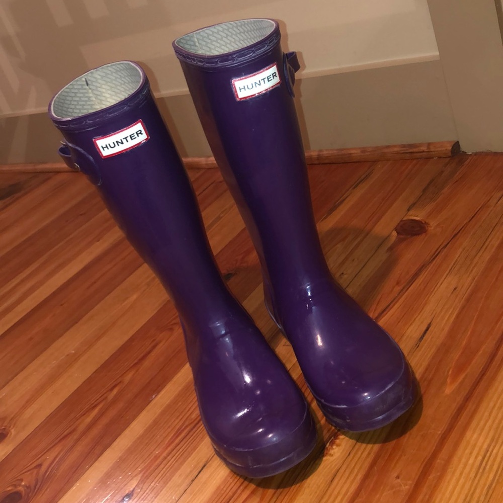 never worn Purple Hunter Boots